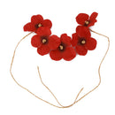 Wedding Bridemaid Flower Girl Wrist Flower Red