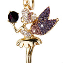 Fashion Crystal Rhinestone Angel Girl Pendant Keyring Keychain Key Chain