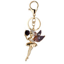 Fashion Crystal Rhinestone Angel Girl Pendant Keyring Keychain Key Chain