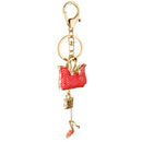 Fashion Crystal Bag Charm Pendant Key Ring Key Chain
