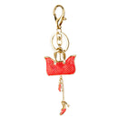 Fashion Crystal Bag Charm Pendant Key Ring Key Chain