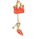Fashion Crystal Bag Charm Pendant Key Ring Key Chain