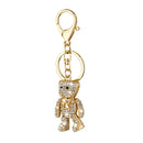 1pcs Crystal Bear Charm Pendant Key Ring Key Chain