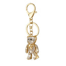 1pcs Crystal Bear Charm Pendant Key Ring Key Chain