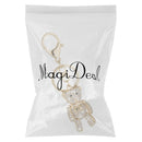 1pcs Crystal Bear Charm Pendant Key Ring Key Chain