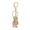 1pcs Crystal Bear Charm Pendant Key Ring Key Chain
