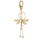 Fashion Crystal Dragonfly Charm Pendant Key Ring Key Chain