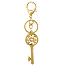 Fashion Crystal Rhinestone Concentric Circles Key Pendant Keyring Keychain Key Chain