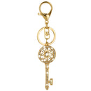 Fashion Crystal Rhinestone Concentric Circles Key Pendant Keyring Keychain Key Chain
