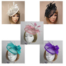 Aliceband Hat Fascinator Feather Headband Wedding Ladies Day Royal Ascot