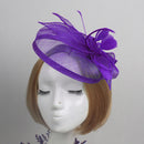 Aliceband Hat Fascinator Feather Headband Wedding Lady Royal Ascot Purple