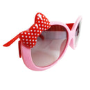 Kids Cute Fashion Bowknot Decor Funny Sunglasses Gift Pink Frame