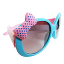 Dot Bowknot Decoration Fun Sunglasses Gift for Kids - Blue Frame