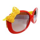 Kids Cute Fashion Bowknot Decoration Fun Sunglasses Gift Red Frame