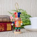 6pcs/Set Nutcracker Hanging Wooden Statue 10cm