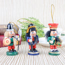 6pcs/Set Nutcracker Hanging Wooden Statue 10cm