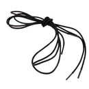 3mm Waxed Cotton Round Shoelaces Dress Party Accessory Black 100cm