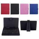 Protective USB Interface Keyboard Leather Case Cover Compatible FOR Tablet PC 7" MID Blue