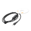 Set Of USB Programming Cable Cord With CD Driver Compatible FOR Motorola XTL5000 XTL2500 XTL1500 PM1500 XPR4500 4550 4580 4300 4650
