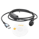 Set Of USB Programming Cable Cord With CD Driver Compatible FOR Motorola XTL5000 XTL2500 XTL1500 PM1500 XPR4500 4550 4580 4300 4650