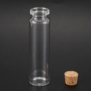 5 Pcs Small Vase Tiny Glass Bottle Jewelry Vial Potion Tie Plug Size:7.9cm