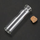 5 Pcs Small Vase Tiny Glass Bottle Jewelry Vial Potion Tie Plug Size:7.9cm