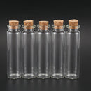 5 Pcs Small Vase Tiny Glass Bottle Jewelry Vial Potion Tie Plug Size:7.9cm