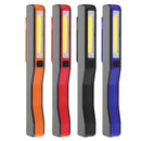 Portable LED+COB Rechargeable Pocket Work Light Magnetic Pen Clip Camping Car Inspection Flashlight