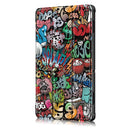 Tri-Fold Printing Tablet Case Cover for Lenovo Tab E10 Tablet - Doodle