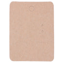 100 Pcs Light Coffee Earrings Jewelry Display Cards 7 x 5cm(2 6/8"x2") G2Q9