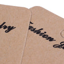 100 Pcs Light Coffee Earrings Jewelry Display Cards 7 x 5cm(2 6/8"x2") G2Q9