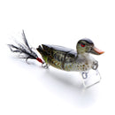 3D Eyes Duck Lure Artificial Fishing Bait Catching Topwater With Hooks Fishing