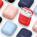 USAMS US-BH502 Mini Earphone Case Liquid Silicone Cover Waterproof Protective Bag for AirPods