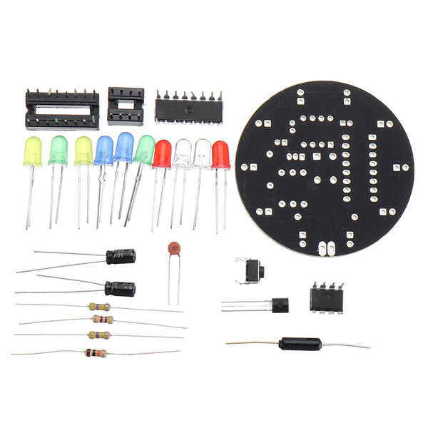 Lucky Turntable Electronic DIY Kit Soldering Practice Circuit Board Experiment Training Parts