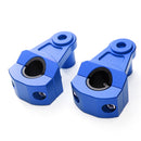 Pair 7/8inch 22mm HandleBar Fat Bar Mount Clamps Riser CNC Dirt Bike Motorcycle
