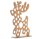 Wooden Christmas Advent Calendar Christmas Elk Decoration Fits 25 Circular Chocolates Candy Stand Rack
