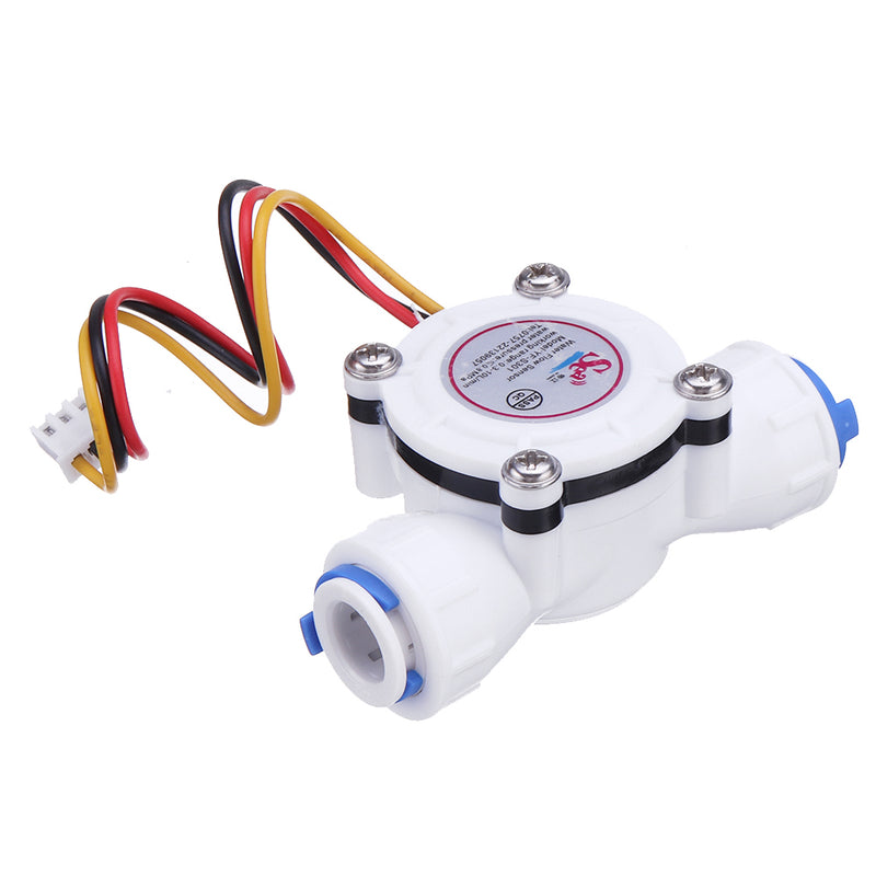 3/8"Quick Fit Plastic TurbineHall Meter Water Flow Sensor For Water Liquid Id10 mm