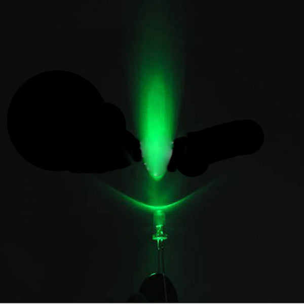100pcs 5mm 3000-6000mcd LED Bright Decoration Torch Toy Light Green