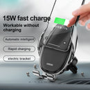 Joyroom 15W Qi Wireless Charger Infrared Smart Sensor Air Vent Dashboard Car Phone Holder Car Mount for 4.0-6.5 Inch Smart Phone for Samsung Galaxy Note 10 for iPhone 11