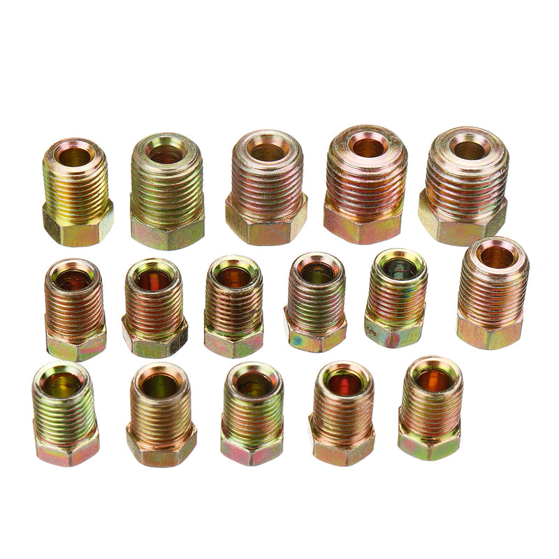 Universal 25Ft Copper Nickel Brake Line Tubing Kit 3/16" OD with 15Pcs Nuts