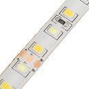 5M 4Pins Waterproof SMD2835 Double Color Warm White and Pure White LED Strip Light DC12V