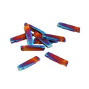 Drillpro 10pcs HRC45 Blue Nano MGMN200-G 2mm Carbide Insert for MGEHR/MGIVR Turning Tool Holder