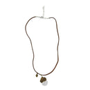 1PC Acorn Shell Dandelion Glass Pendant Necklace For Women Jewelry 45+5cm