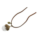 1PC Acorn Shell Dandelion Glass Pendant Necklace For Women Jewelry 45+5cm K8F5