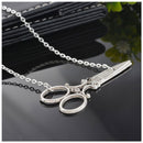 1PC New Fashion Cute Mini Scissor Pendant Necklace Charms Jewelry Gift Y4F3