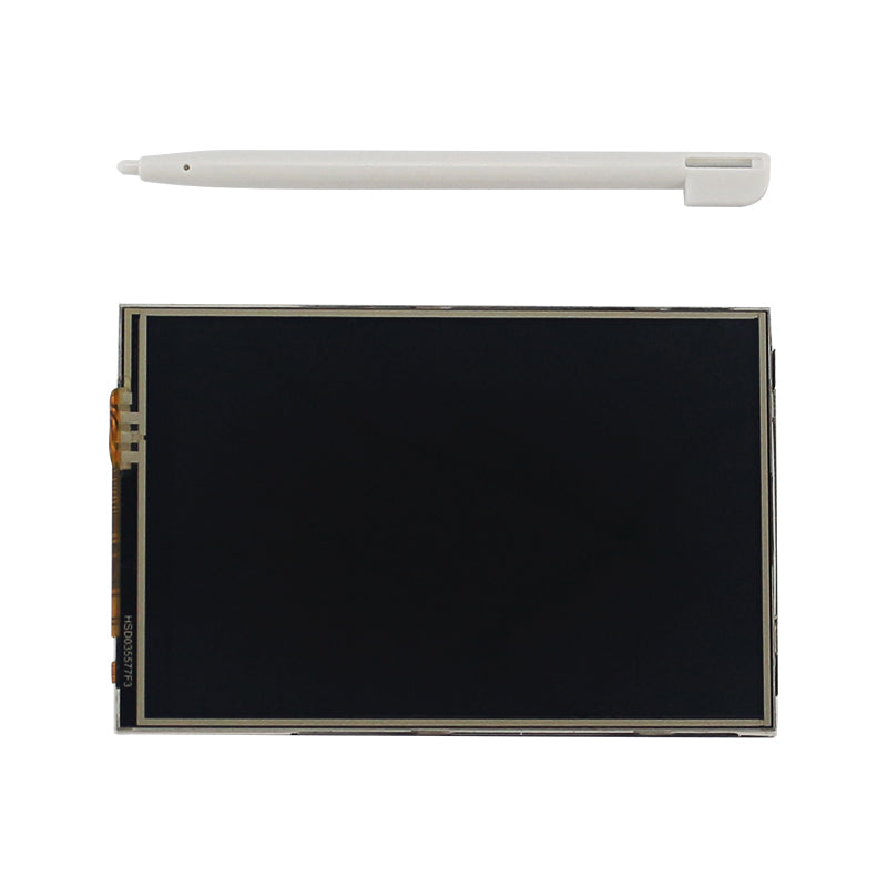 3.5inch MHS LCD Screen Display +  Transperent/Black Dual Use Box ABS Case Kit for Raspberry Pi 4 Model B