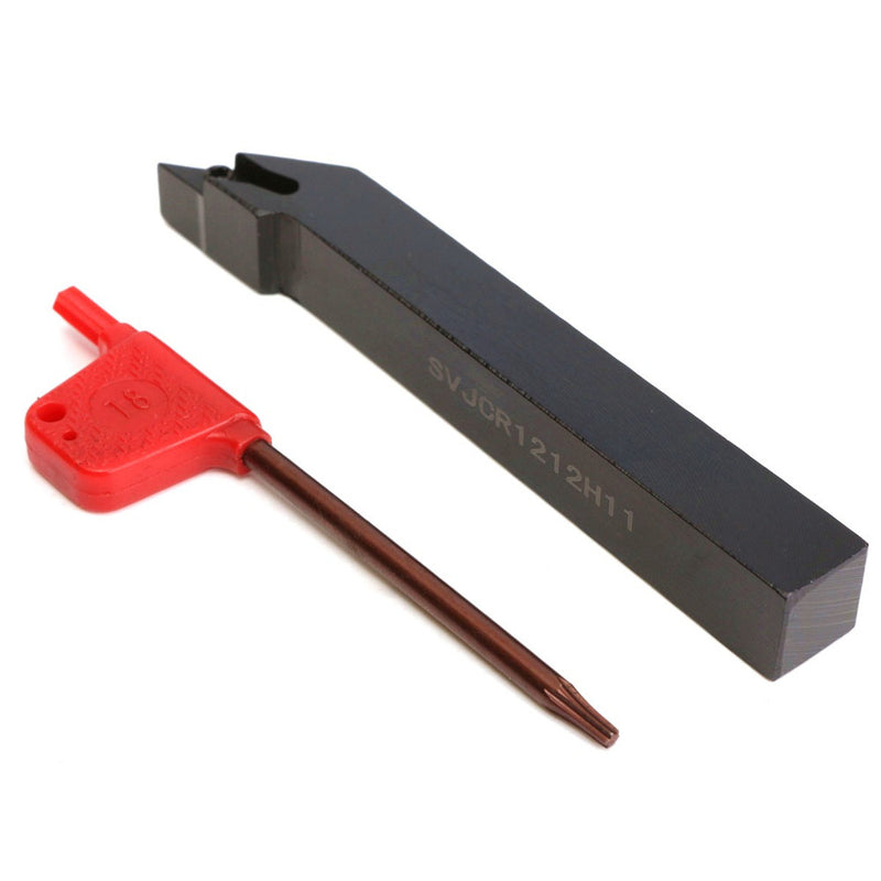SVJCR1212H11 12x100mm Lathe Turning Tool Holder with Wrench for VCMT110304 VCGT11T304