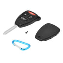 4 Button Replacement Remote Key Fob Case Shell Keychain For Chrysler Jeep D