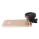 LIEQI LQ-025 2-In-1 Lens Kit 0.6X Wide Angle+15X Macro Camera Lens With Universal Clip