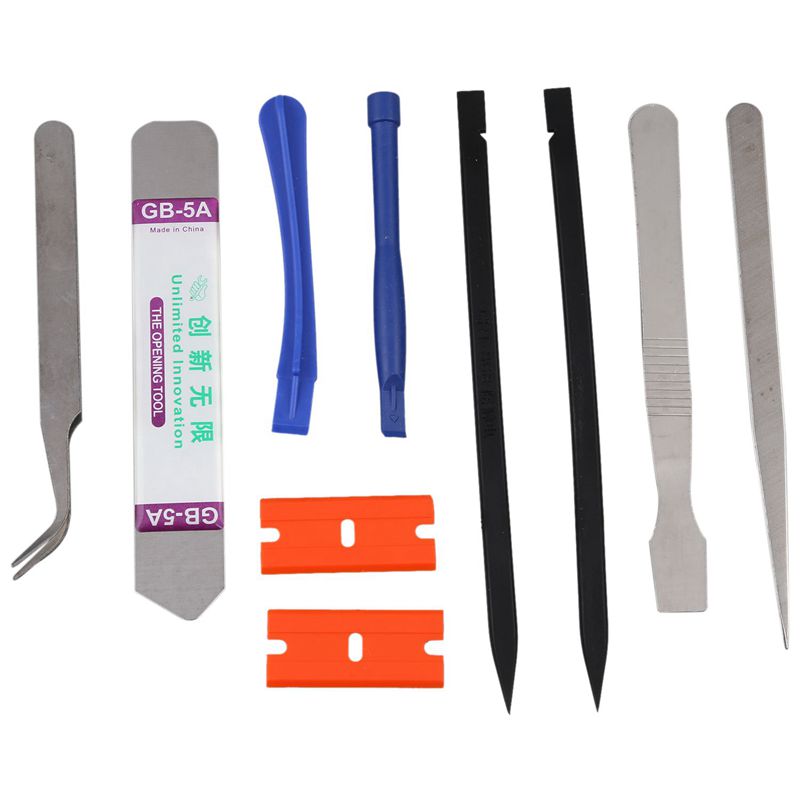 10 in1 Mobile Repair Opening Tools Pry Screwdriver Kit Set For Cell Phone i K9D5